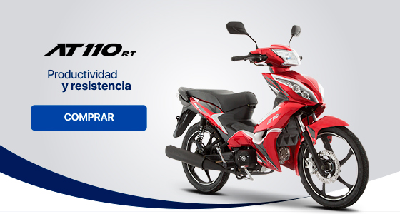 moto italika at110 en color rojoS