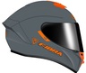 CASCO GIGA SOLID GRIS NARANJA GRIS-NARANJA