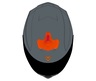 CASCO GIGA SOLID GRIS NARANJA GRIS-NARANJA