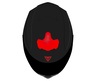 CASCO GIGA SOLID NEGRO ROJO NEGRO-ROJO